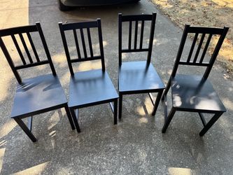 IKEA “Stefan” Black Dining Room Chairs
