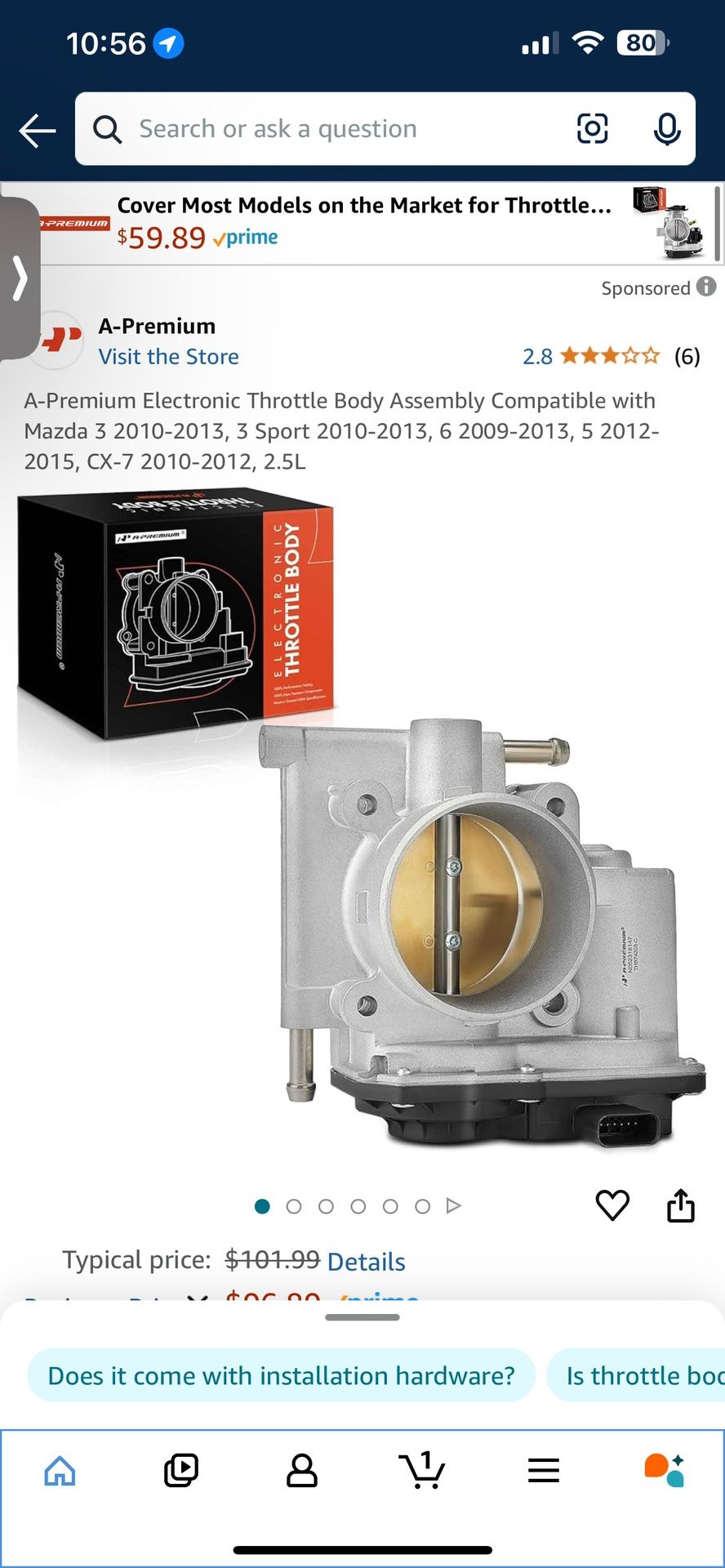 Mazda Throttle Body