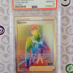 Blanche Fullart Rainbow Secret Rare PSA 10
