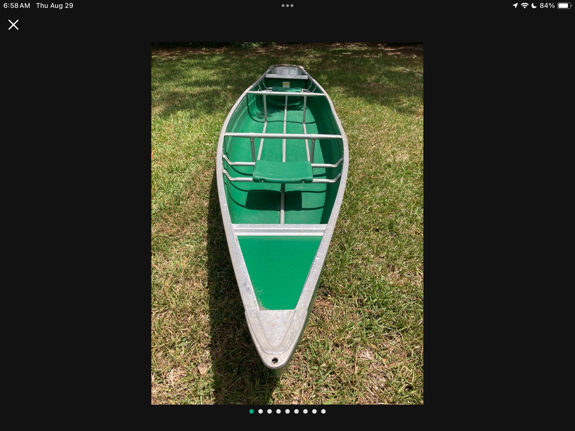 Coleman Scanoe Squareback Canoe - Needs Small Repair