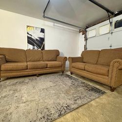 Brown 2 & 3 Seater Sofa Set