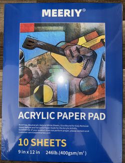 Acrylic Paper Pad (10 Sheets)