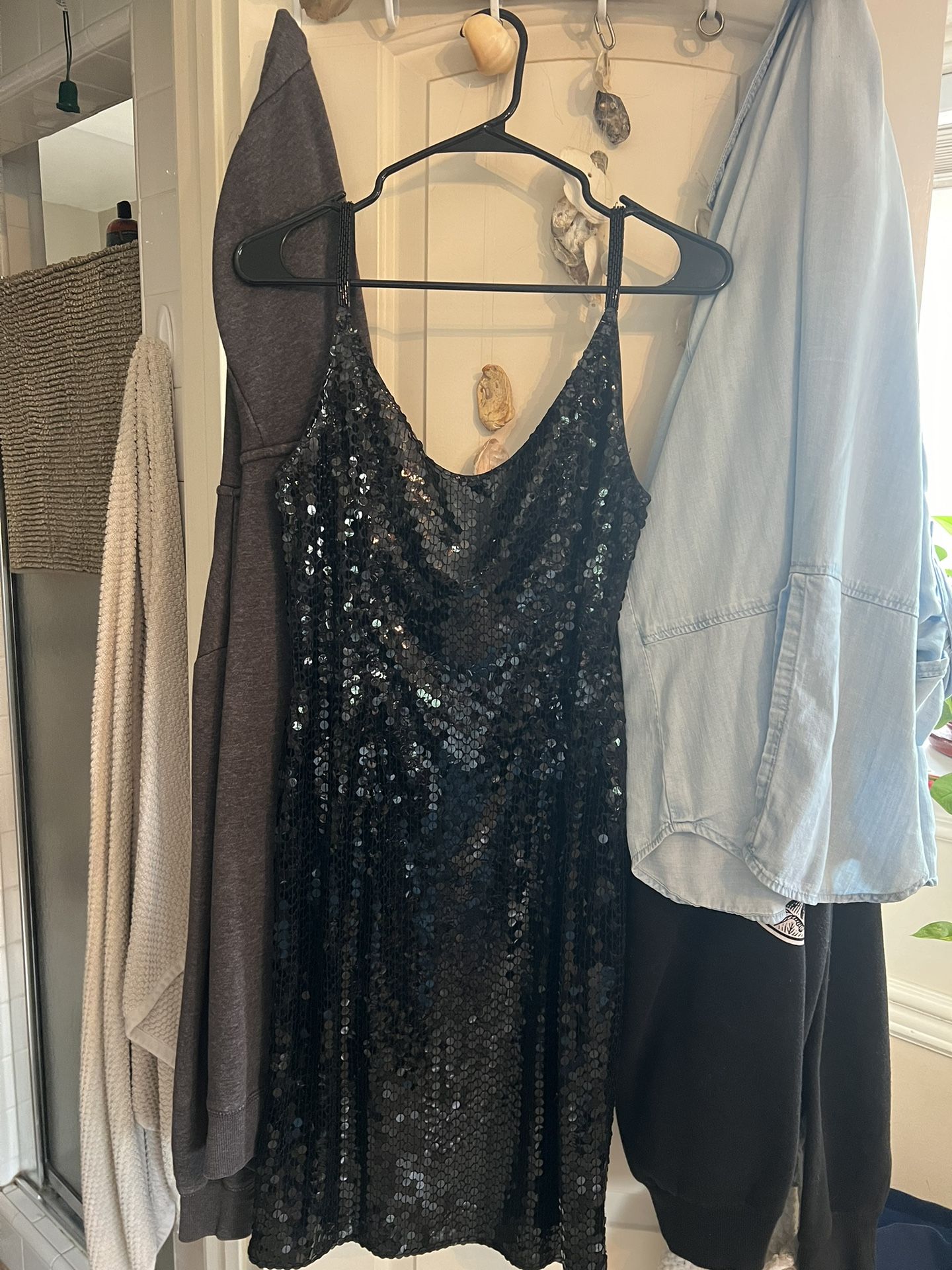 Black Sequin Dress