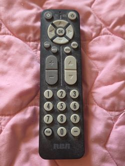 image is an RCA RC27A remote use with RCA digital TV