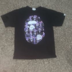 Bape Tee Purple And Black