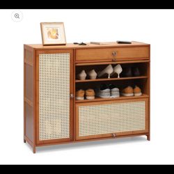 40” shoe storage 6 tiers 3 doors