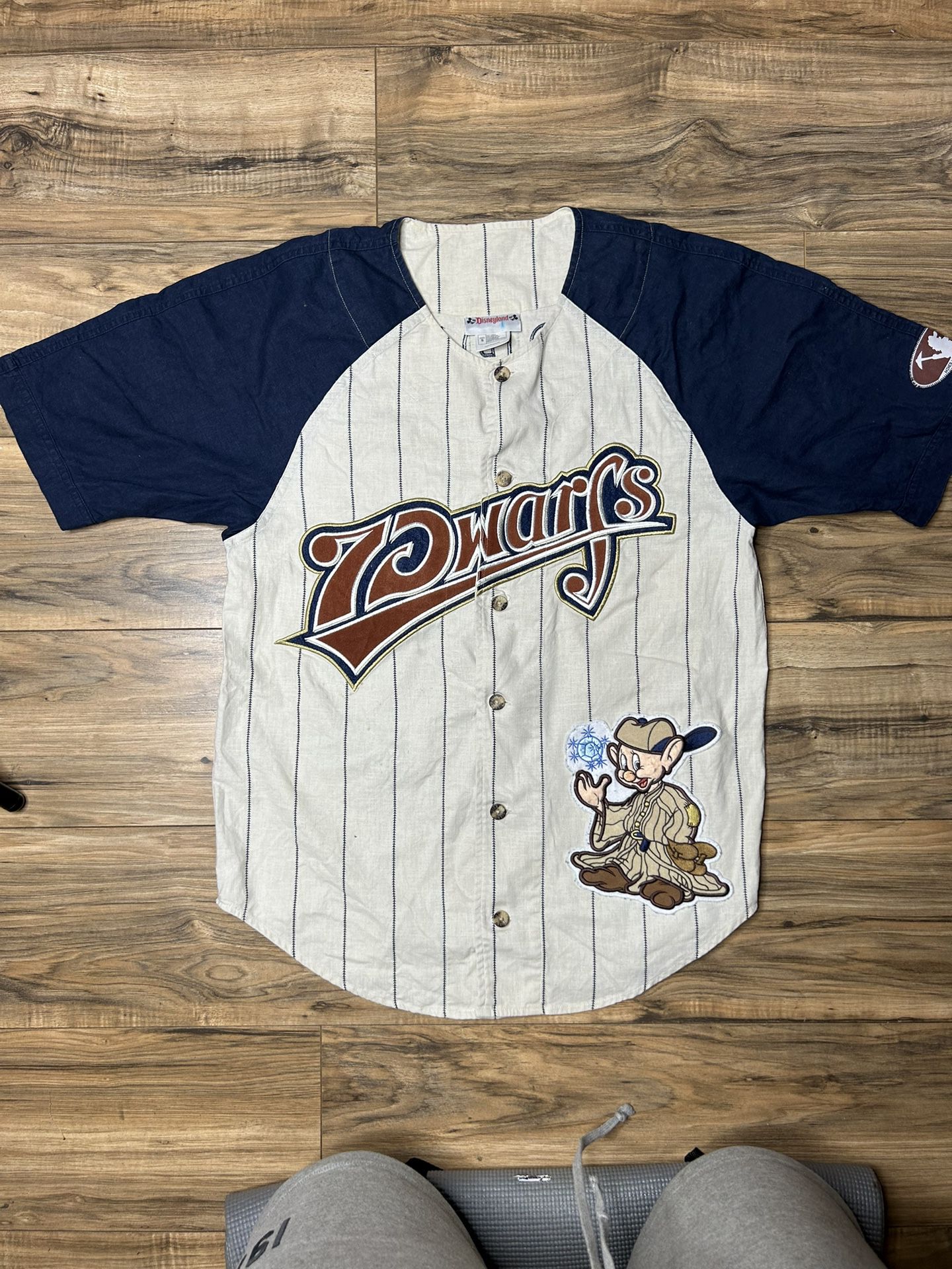 Vintage Disney 7 Dwarf Dopey Baseball Jerseys 