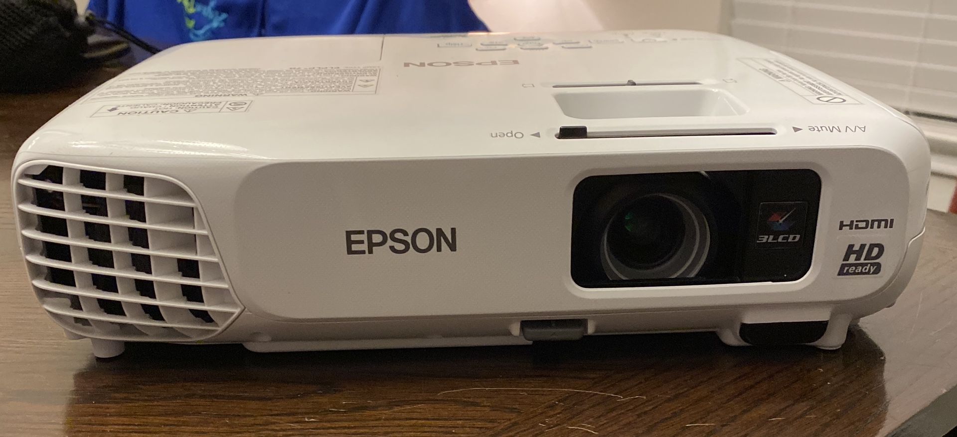 Epson HD projector/tv WITH NEW SCREEN