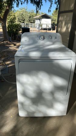White GE dryer