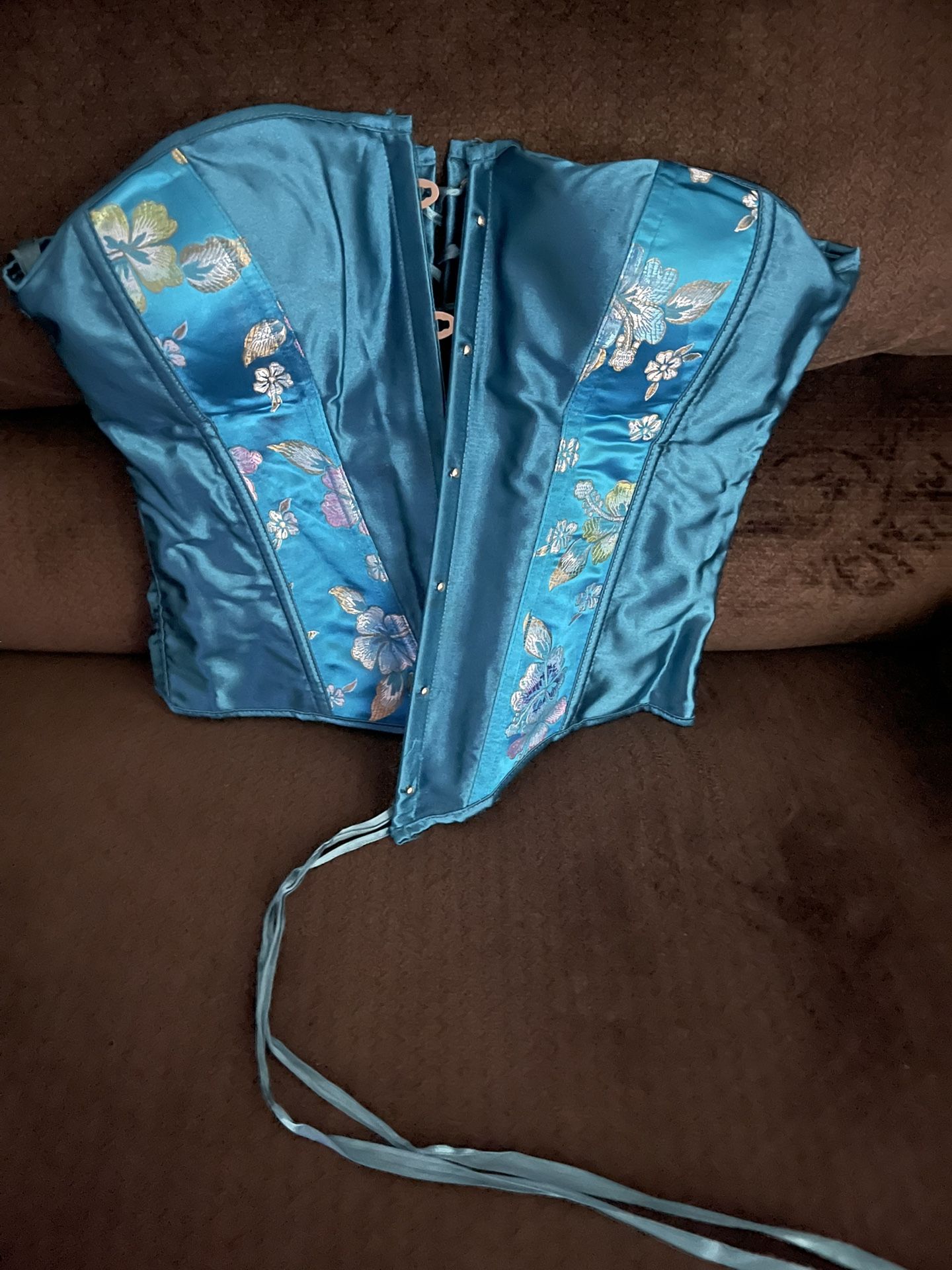 Beautiful Xl Turquoise Corset