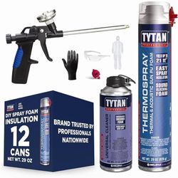 Brand New Tytan Thermospray Spray Foam Insulation – Expanding Polyurethane Insulation Foam for Heat & Soundproofing