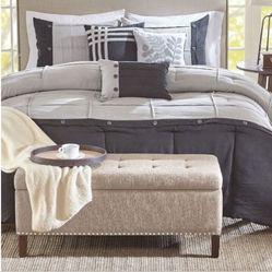 Madison Park Frances Tufted Storage Bench