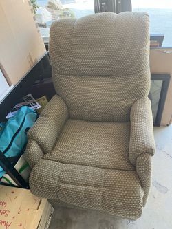 Recliner and cat bowls