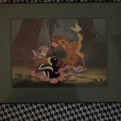 Disney Hercules And Bambi Framed