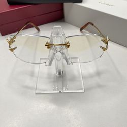 Cartier C Decor Clear UV Sunglasses 