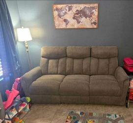 Reclining  couch and chair set