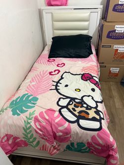White bed frame