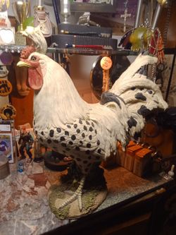 Vintage rooster 14 inches tall.