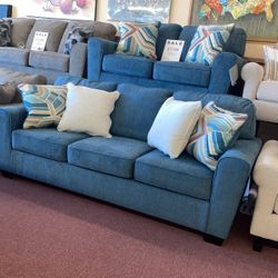 🇺🇸HUGE Ashley Furniture Blowout Sale!🇺🇸 Brand New Sofa Loveseat SET W/ Designer Accent Pillows Included! $50 Down Takes It Home Today!