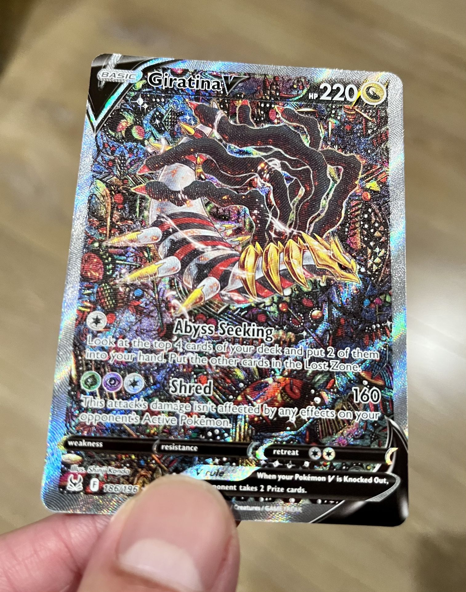 Giratina V Alternate Art (186/196) [Lost Origin] Raw Pokemon Card -  collectibles - by owner - sale - craigslist