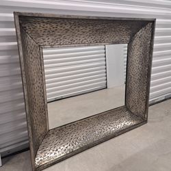Handcrafted Mirror - Hammered Tin