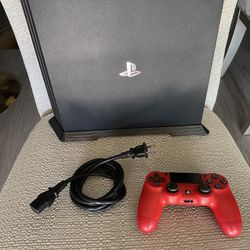 Sony PlayStation 4 Pro PS4 1TB CUH-7115B Black Bundle— TESTED