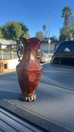 Vintage metal vase