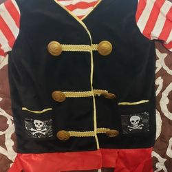 Boys Pirate Shirt with attached Vest. 