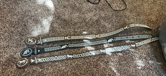 Real Mexican leather belts boys