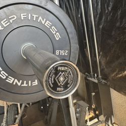Rep Fitness Double Black Diamond Stainless Barbell