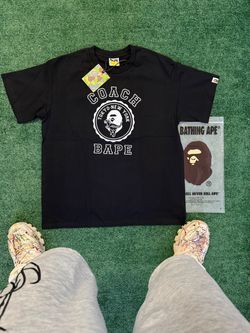 coach x bape tee size m&l
