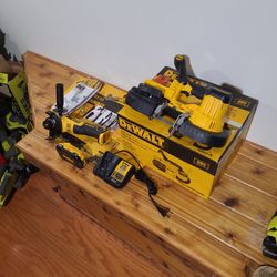 Dewalt 20V 'Max' Bandsaw, 'Max XR' Angle Grinder, Battery, Charger