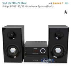 Phillips BTM 2180 Bluetooth CD Stereo System