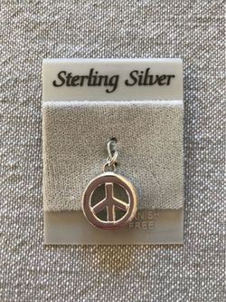 Silver Peace Charm