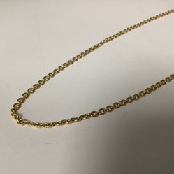 18k Extra Long Yellow Gold Circular Link Necklace | 19.6g | 34”