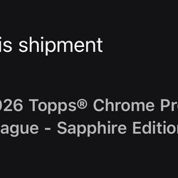 2026 Topps Chrome Premier League Sapphire Edition x5