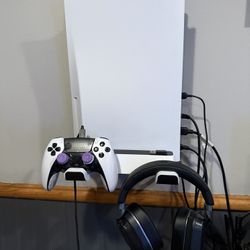 PS5 + Dualsense Controller Scuf + Turtlebeach Headset