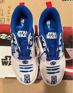 Heely’s Star Wars Youth 3 R2D2 shoes New never worn with box blue white sneakers