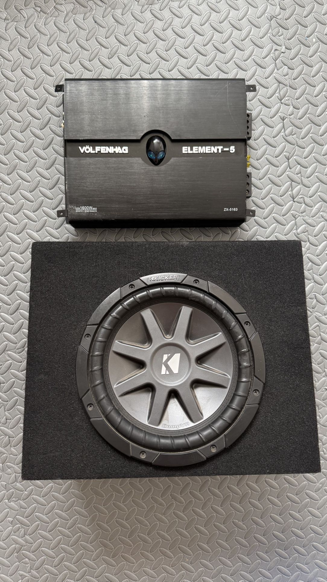 10” Kicker Subwoofer & 1600W Amplifier