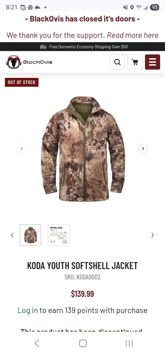 Koda Shile Softshell Kids Jacket Size M