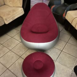 Inflatable Chair And Ottoman 
