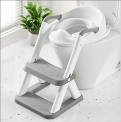 MeuLife Potty Training Seat, Upgrade 2 in 1 Potty Training Toilet for Toddler, Toddler Toilet Seat for Boys Girls with Support Bar, Anti-Slip Pad and 
