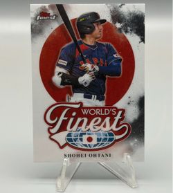 Shohei Ohtani Topps Finest World's Finest Baseball Card