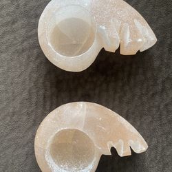 Seashell Carved Votive Tea light Candle Holders