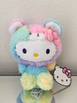 Brand New Hello Kitty Rainbow Pastel Plush 6”