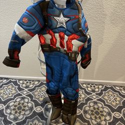 Boys Size 4 Captain America Costume