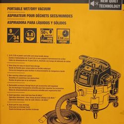 Dewalt Vacume Wet/dry