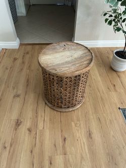 West Elm Solid wood side table