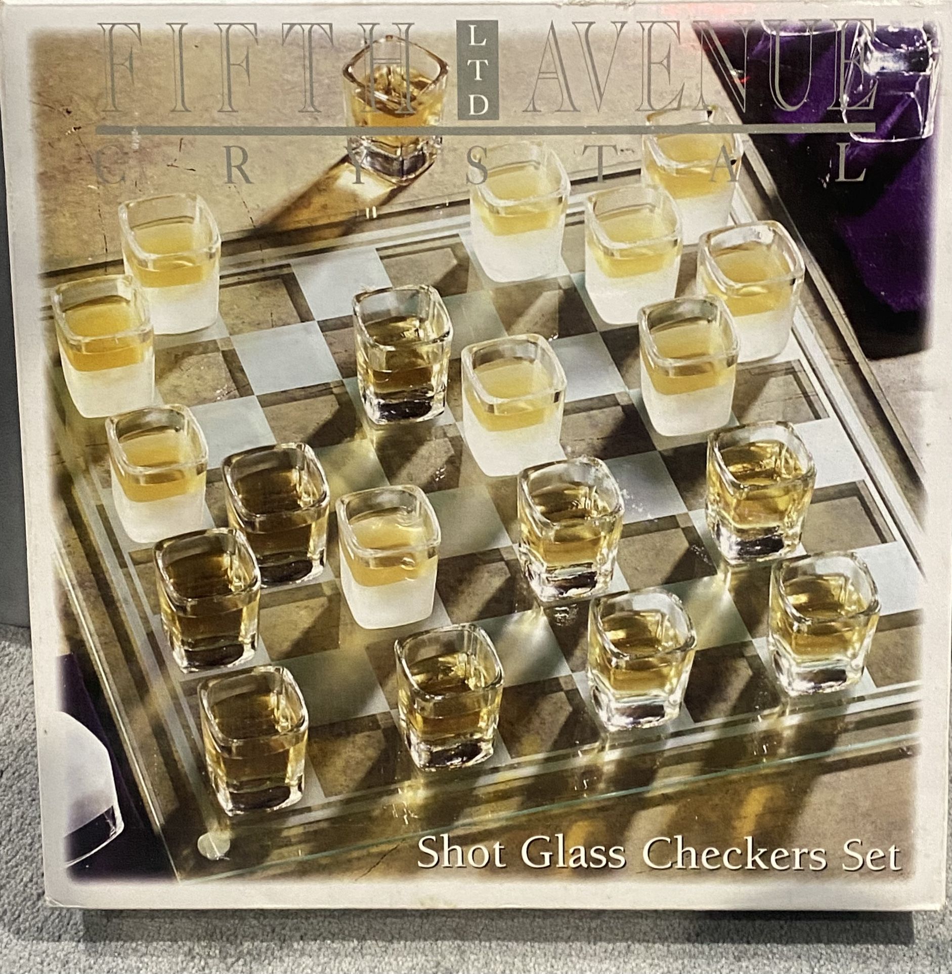 Shot Glass Checkers Set 27 Pc. 