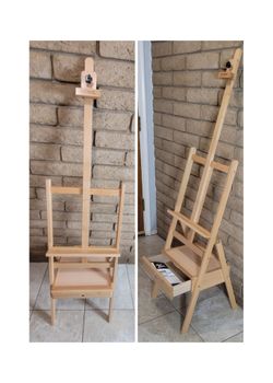 Mont Marte Signature Box Floor Easel, Beech Wood